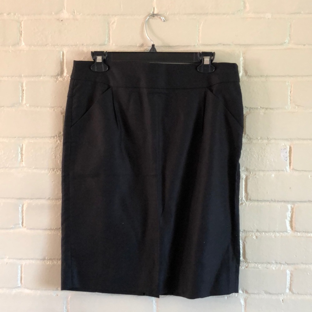 Pencil skirt in double-serge cotton